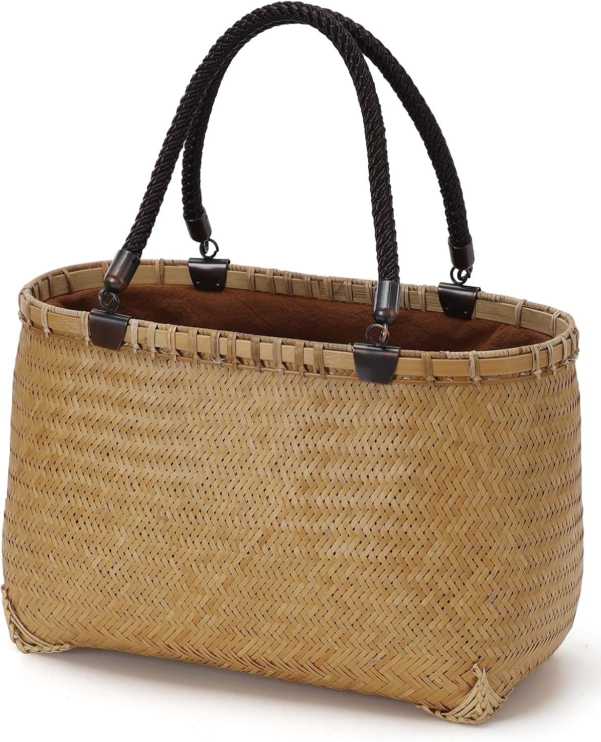 美しい編目の竹細工 ハンドバッグ www.karlapineda.com.sv